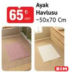 AYAK HAVLUSU 50X70 CM